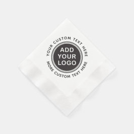Servilleta De Papel Añadir su propio logotipo y texto personalizado