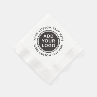 Servilleta De Papel Añadir su propio logotipo y texto personalizado