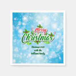 Servilleta De Papel Añadir un nombre coincidente con un cóctel azul na