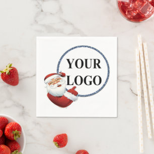 Servilleta De Papel Añadir vacaciones a los Navidades con logotipo