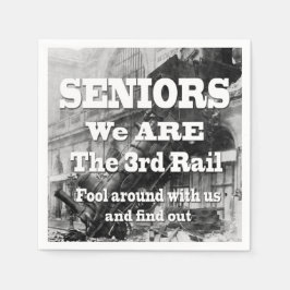 Servilleta De Papel Ancianos Somos El Tercer Tren