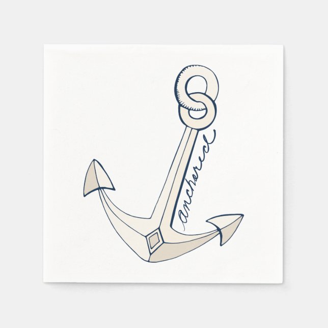 Servilleta De Papel Ancla (Anverso)