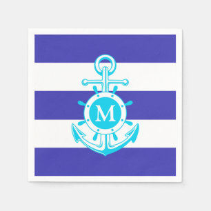 Servilleta De Papel Anclaje azul