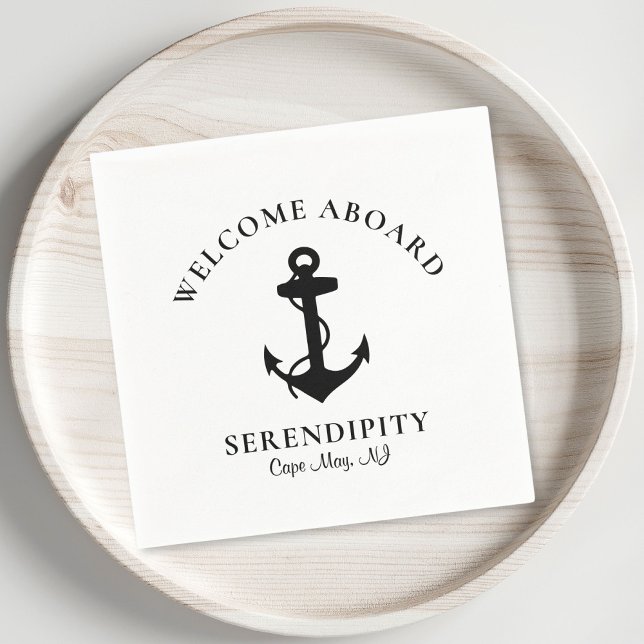 Servilleta De Papel Anclaje moderno de barca (Subido por el creador)