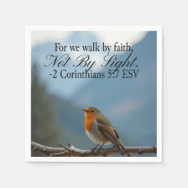 Servilleta De Papel Andar por fe y no por vista 2 Corintios 5:7