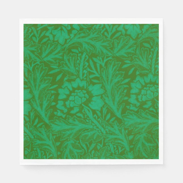 Servilleta De Papel Anémona en el bosque verde (Anverso)