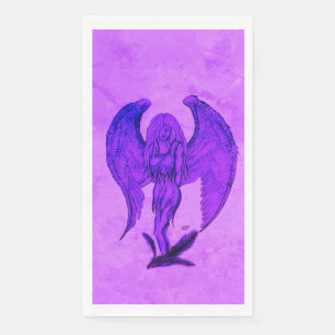 Servilleta De Papel Ángel al estilo tatuaje