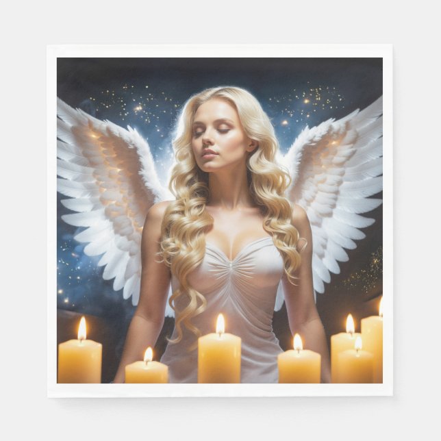 SERVILLETA DE PAPEL ÁNGEL - ÁNGELES (Anverso)