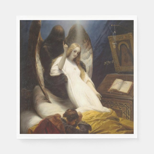 Servilleta De Papel Ángel de la muerte (yendo al cielo) (Horace Vernet (Anverso)