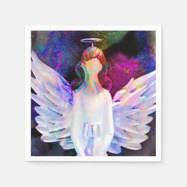 Servilleta De Papel Ángel de tranquilidad Cocktail Napkins estándar (Anverso)