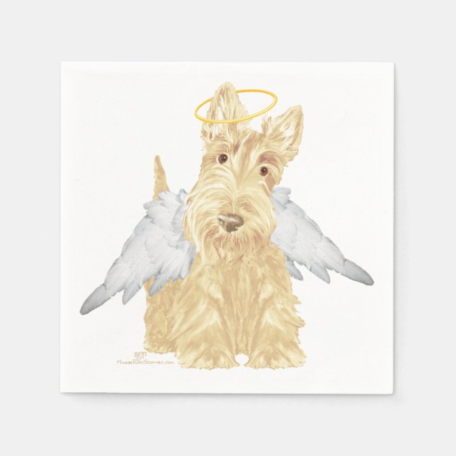 Servilleta De Papel Ángel Wheaten Scottie (Anverso)