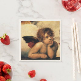 Servilleta De Papel Ángeles de la Madonna Sixtina por Rafael Sanzio