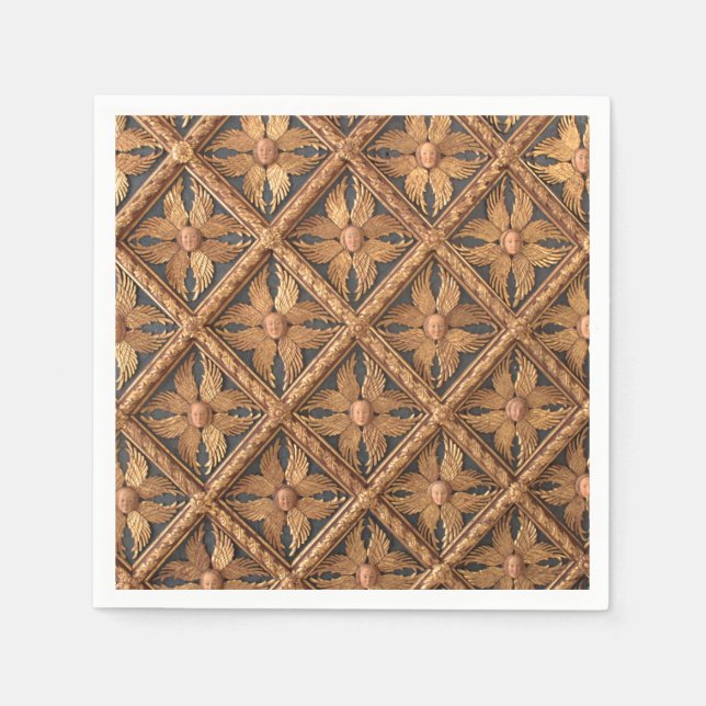 Servilleta De Papel Ángeles. Seraphim de seis alas. Galería Accademia  (Anverso)