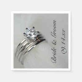 Servilleta De Papel Anillos bodas