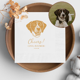 Servilleta De Papel Animación personalizada de perro puntero