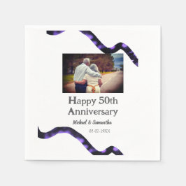 Servilleta De Papel animaciones a los 50 años añadir fecha de foto de 