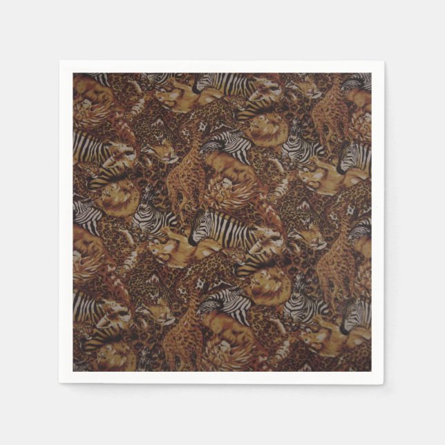 SERVILLETA DE PAPEL ANIMAL SAFARI JUNGLE (Anverso)