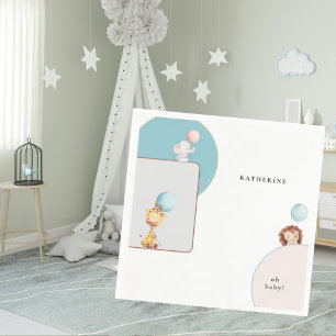 Servilleta De Papel Animales con globos Baby Shower