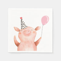 Animales de granja Chica de cerdo cumpleaños Barny