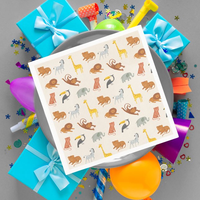 Servilleta De Papel Animales de la selva del safari (Subido por el creador)
