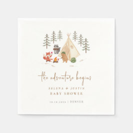 Servilleta De Papel Animales de Woodland La aventura empieza Baby Show