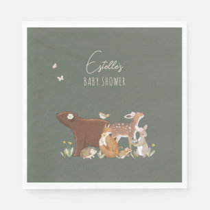 Servilleta De Papel Animales del Bosque Amigos del Bosque Baby Shower