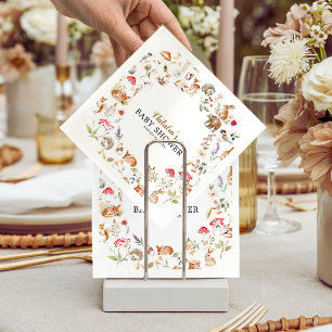 Servilleta De Papel Animales del Bosque Baby Shower