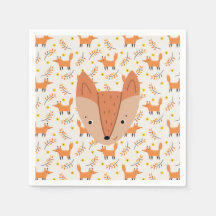 Animales del bosque diseño boho zorro