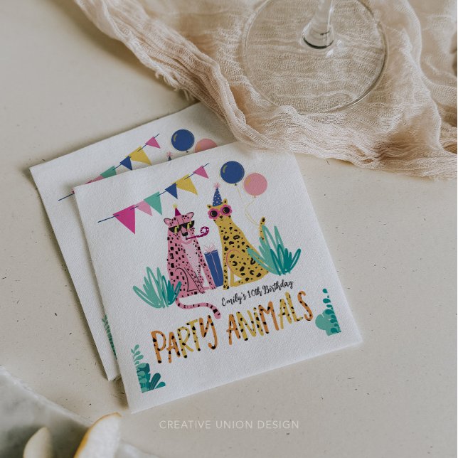 Servilleta De Papel Animales Fiestas de Hombres Fiesta de Cumpleaños d (Subido por el creador)