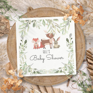 Servilleta De Papel Animales Lindos del Bosque Sprinkle para Baby Show