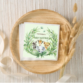 Servilleta De Papel Animales safari adoran Baby Shower