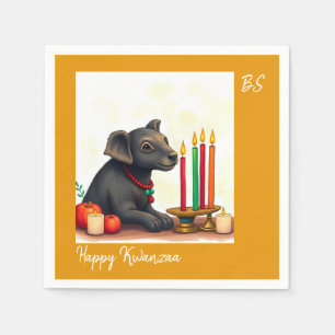 Servilleta De Papel Animales salvajes de la etnia africana Kwanzaa dis