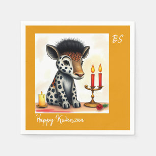 Servilleta De Papel Animales salvajes de la etnia africana Kwanzaa dis