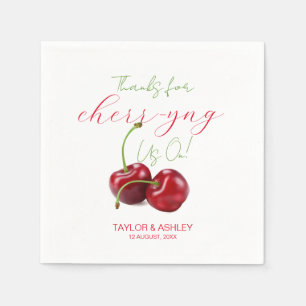 Servilleta De Papel Animándonos en Frutas de Cereza
