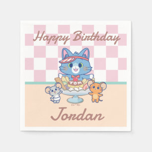 Servilleta De Papel Anime Tom, Jerry y la sala de postres Tuffy