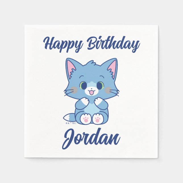 Servilleta De Papel Anime Tom y Jerry - Tom (Anverso)