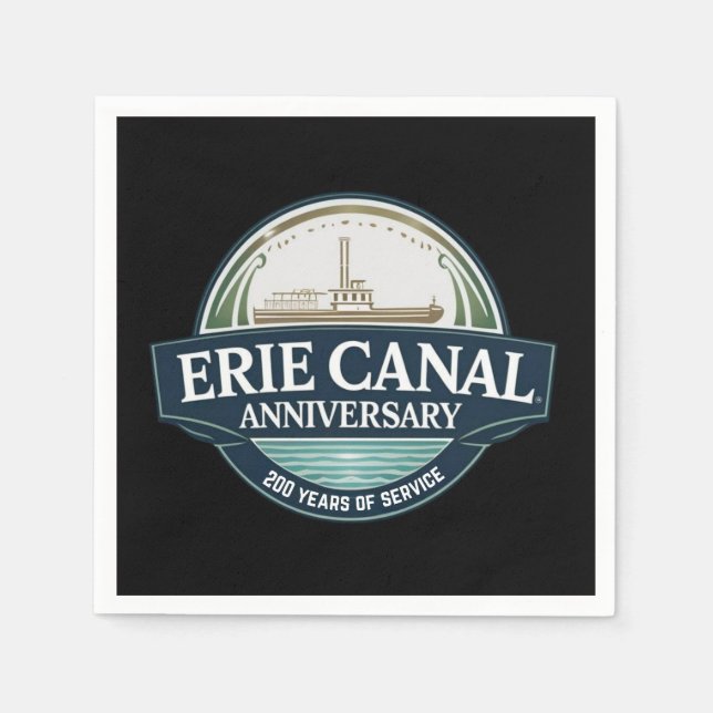 Servilleta De Papel Aniversario 200 del Canal de Erie (Anverso)