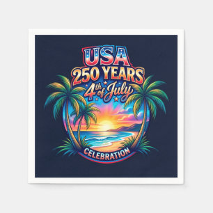 Servilleta De Papel aniversario 250 de Estados Unidos en Palm Beach