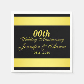 Servilleta De Papel Aniversario Boda personalizado