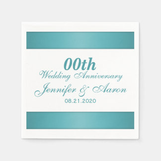 Servilleta De Papel Aniversario Boda personalizado