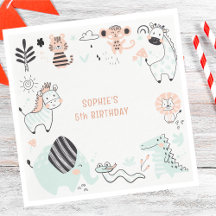 Aniversario de animales salvajes de safari