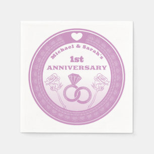 Servilleta De Papel Aniversario de boda Cambio de aspecto de encaje el
