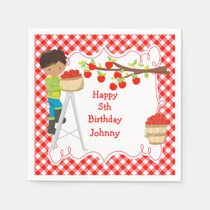 Servilleta De Papel Aniversario de la compra de Apple en otoño de un c