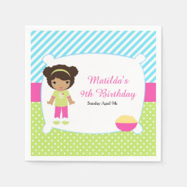 Servilleta De Papel Aniversario de la Fiesta de un sueño afroamericano