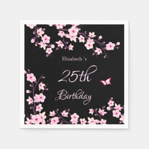 Servilleta De Papel Aniversario de la floración de cerezos Personaliza