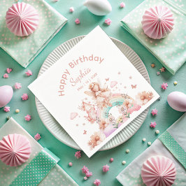 Servilleta De Papel Aniversario de la Magia de la Tetera del Chica del