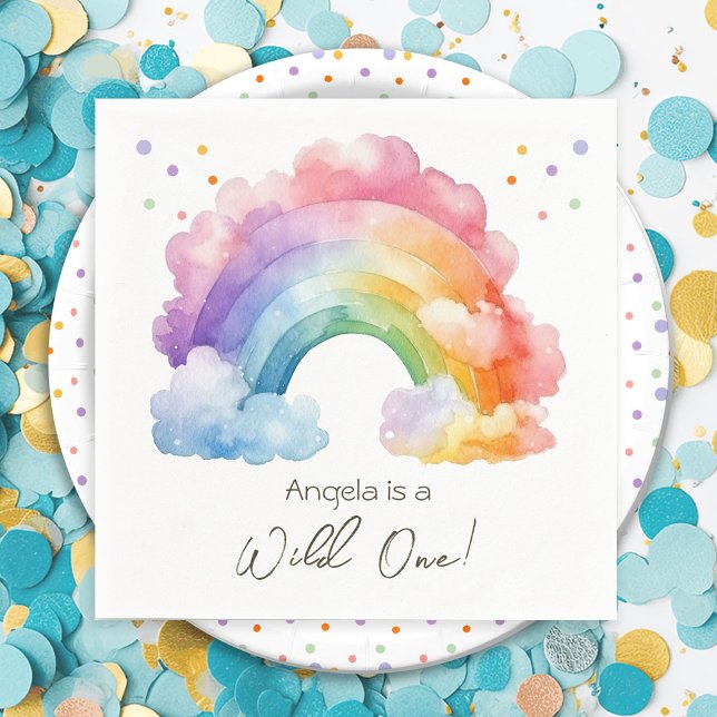Servilleta De Papel Aniversario de la muerte de un niño arcoiris (Subido por el creador)