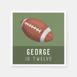 Servilleta De Papel Aniversario de los niños estadounidenses de fútbol