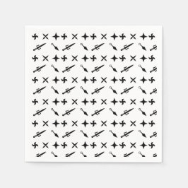 Servilleta De Papel Aniversario de los Niños Guerreros de Ninja Cute