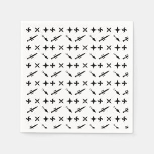 Servilleta De Papel Aniversario de los Niños Guerreros de Ninja Cute